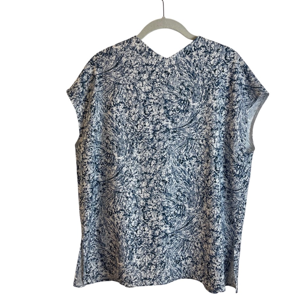 MM Lafluer Townsend Top Indigo Marble Sz. S - Picture 6 of 11